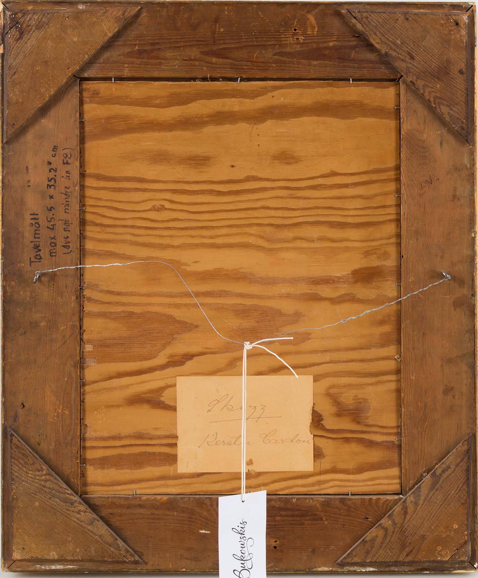 KERSTIN CARDON, attributed, oil on board.