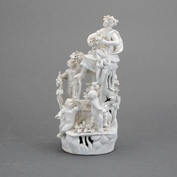FIGURIN, porslin, möjligen Neapel, omkring år 1800.