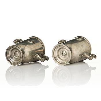 Nils Fougstedt, a set of two Swedish Grace vases, Herman Bergman art foundry, Stockholm, 1930.