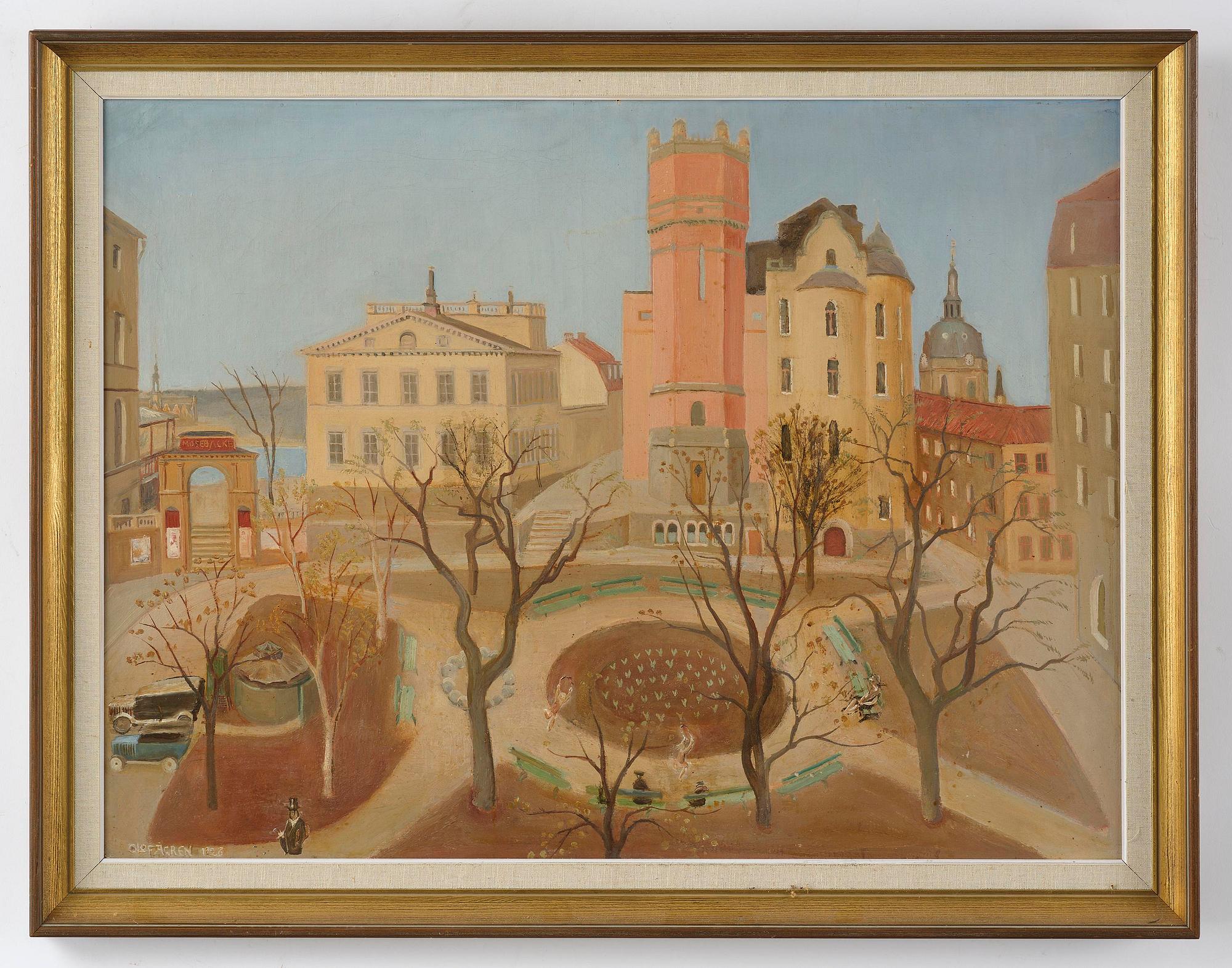 Olof Ågren, View over Mosebacke Square, Stockholm.