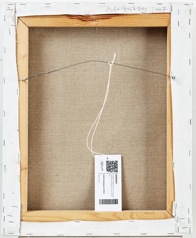 ANDREAS ERIKSSON, signerad Andreas Eriksson 2007 a tergo. Olja på duk.