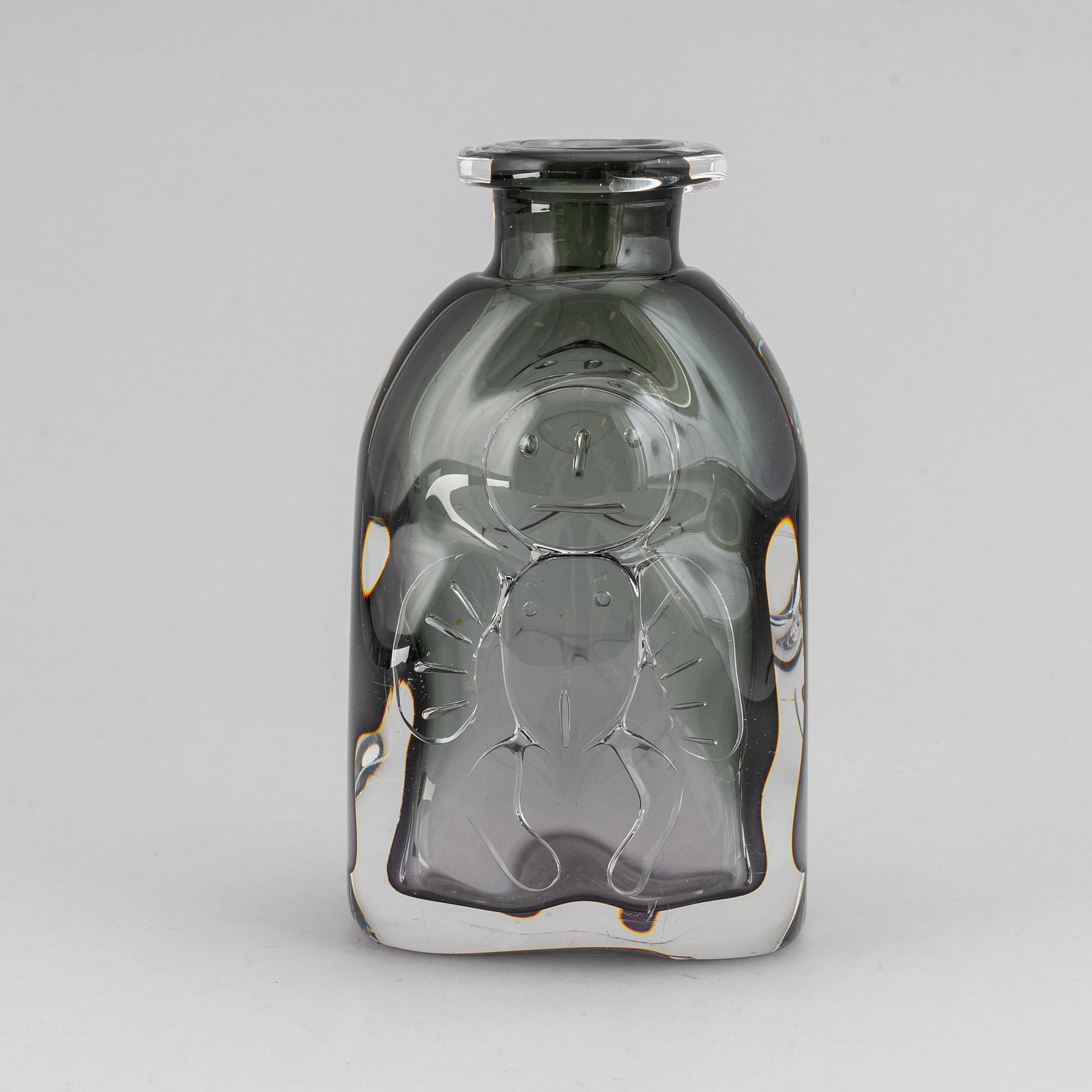 Bengt Edenfalk, vas, glas, Royal Krona. Signerad.