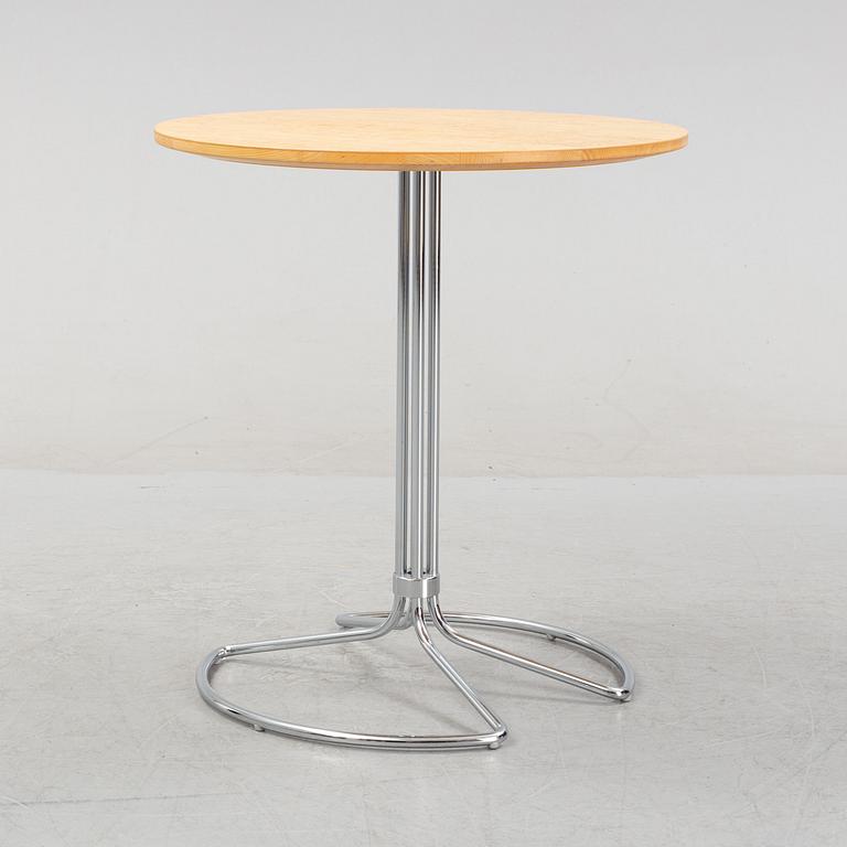 Bruno Mathsson, a steel and birch burl side table from Bruno Mathsson International.