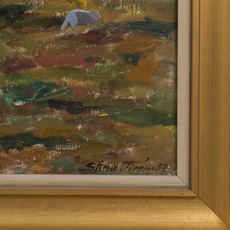 STINA TIRÉN, oil on canvas, signed and dated -17.