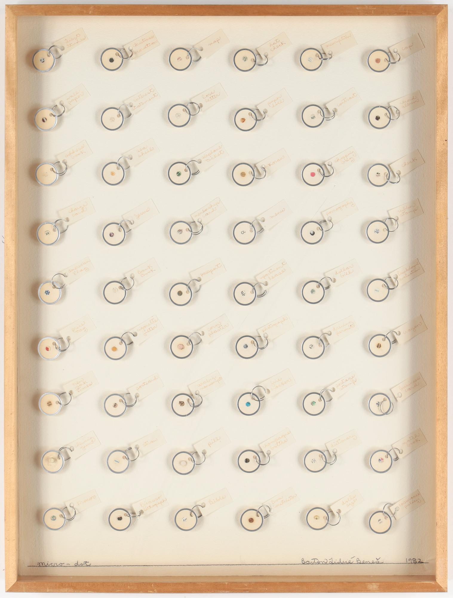 BARTON LIDICE BENES, collage, signerad och daterad 1982.