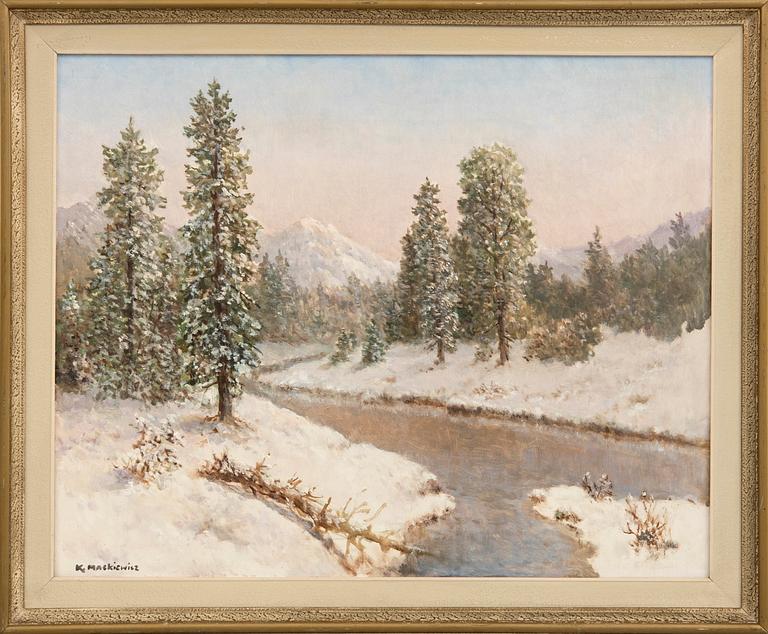 Konstanty Mackiewicz, Winter Landscape.