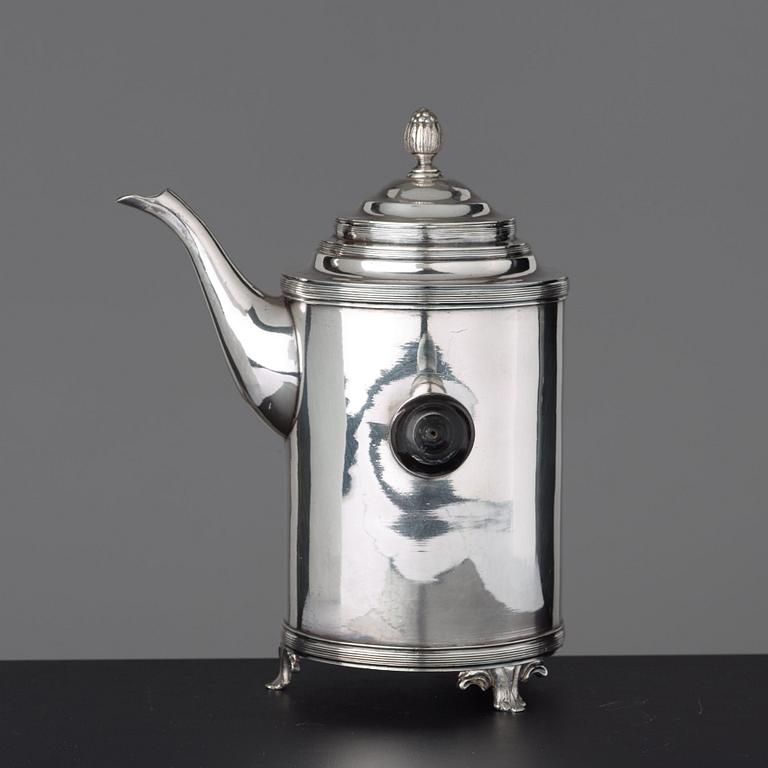 A Gustavian late 18th century coffee pot.