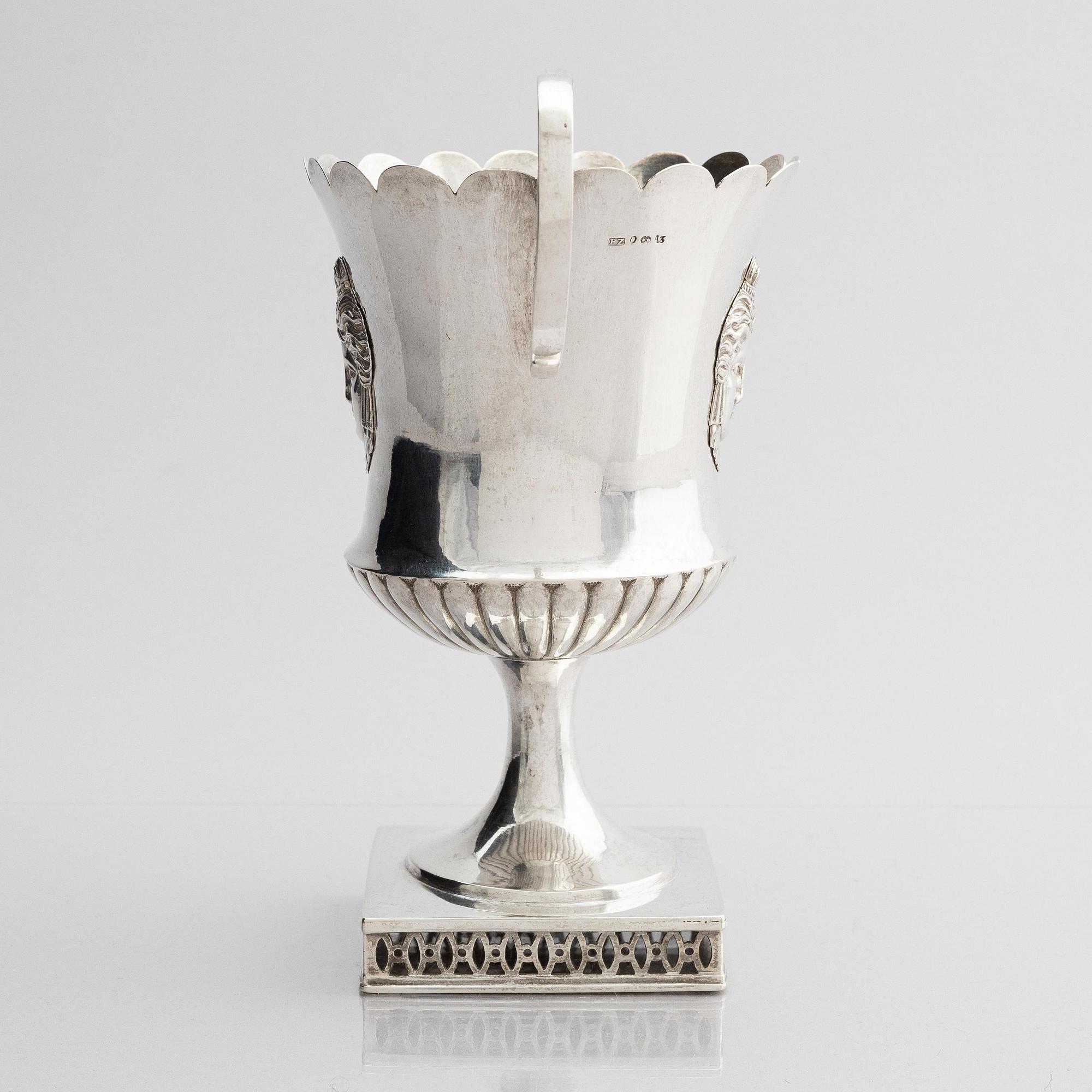 Pehr Zethelius, pokal, silver, Stockholm 1807. Empire.