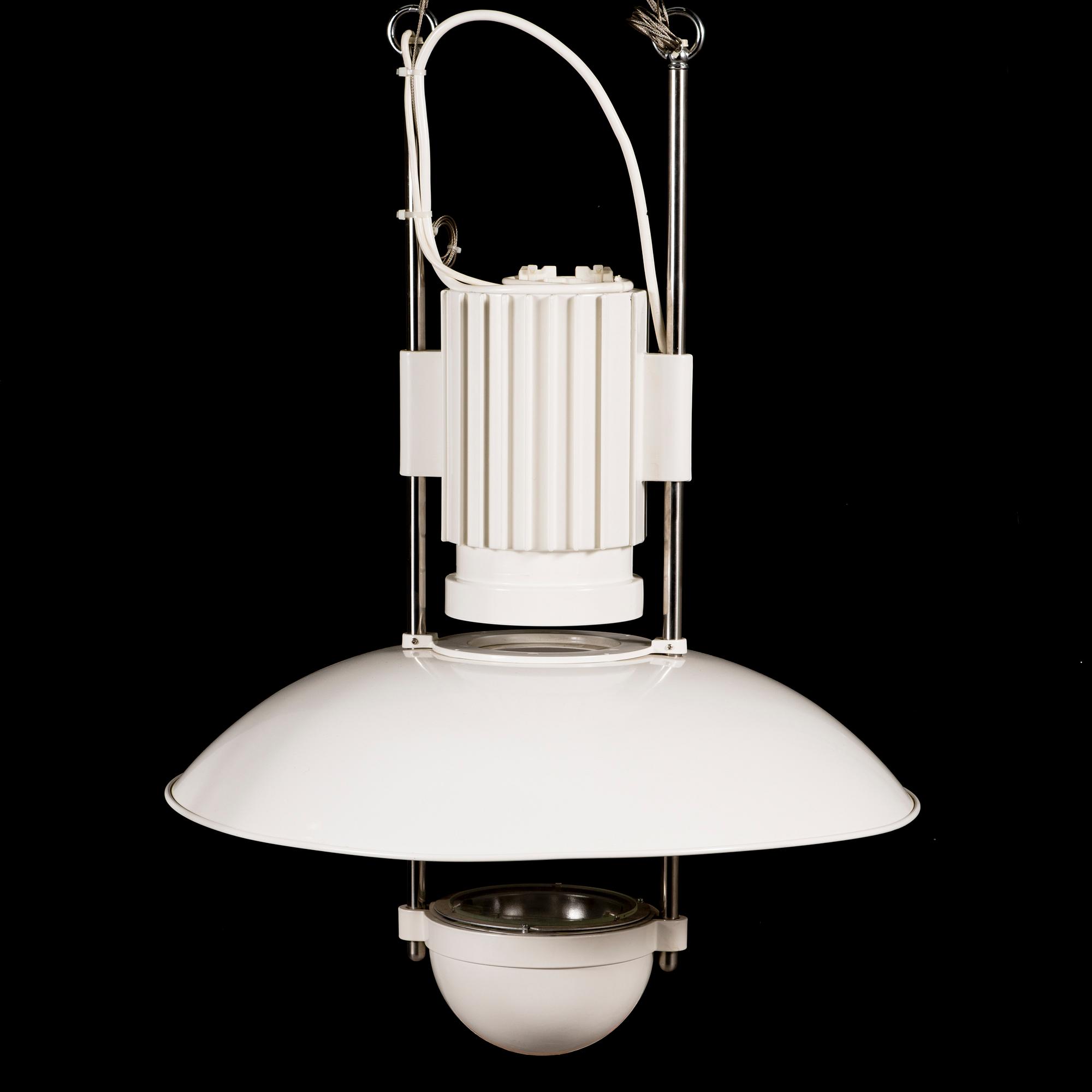 LOUIS POULSEN, an 'Airport Pendel' light designed in 1991 for Munichs airport.