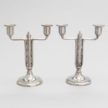 Paavo Tynell, a pair of 1920/30's candelabrum for Taito.