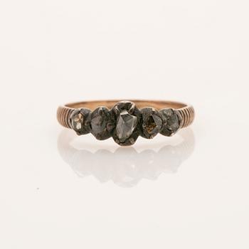 Ring, rose-cut diamonds.