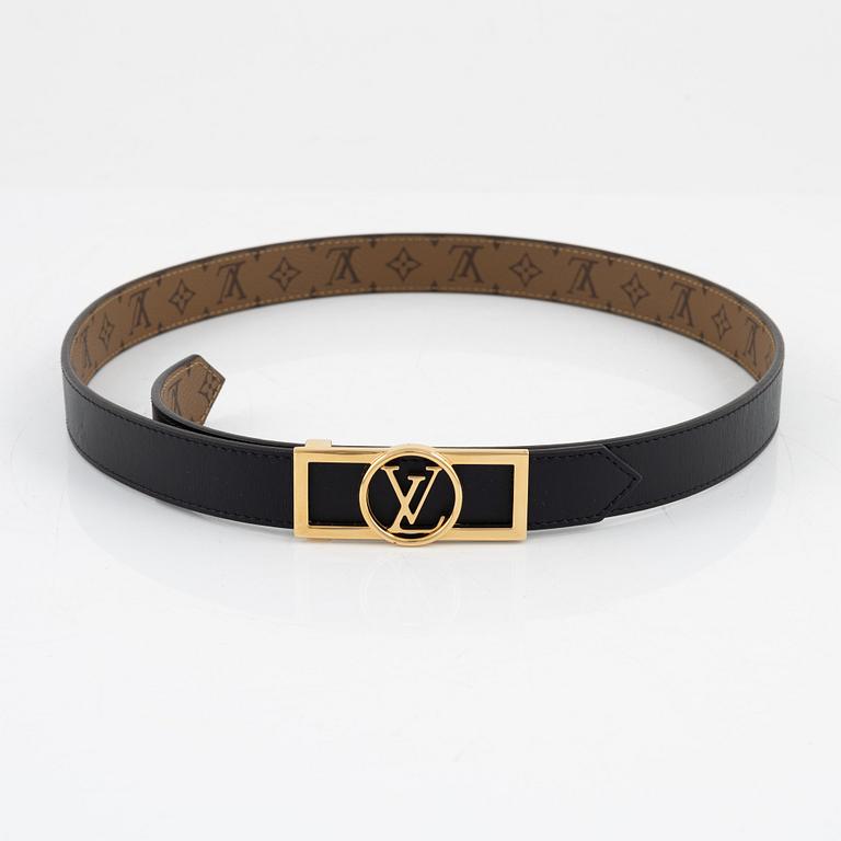 Louis Vuitton, "Dauphine Reversable" belt, size 85/34.