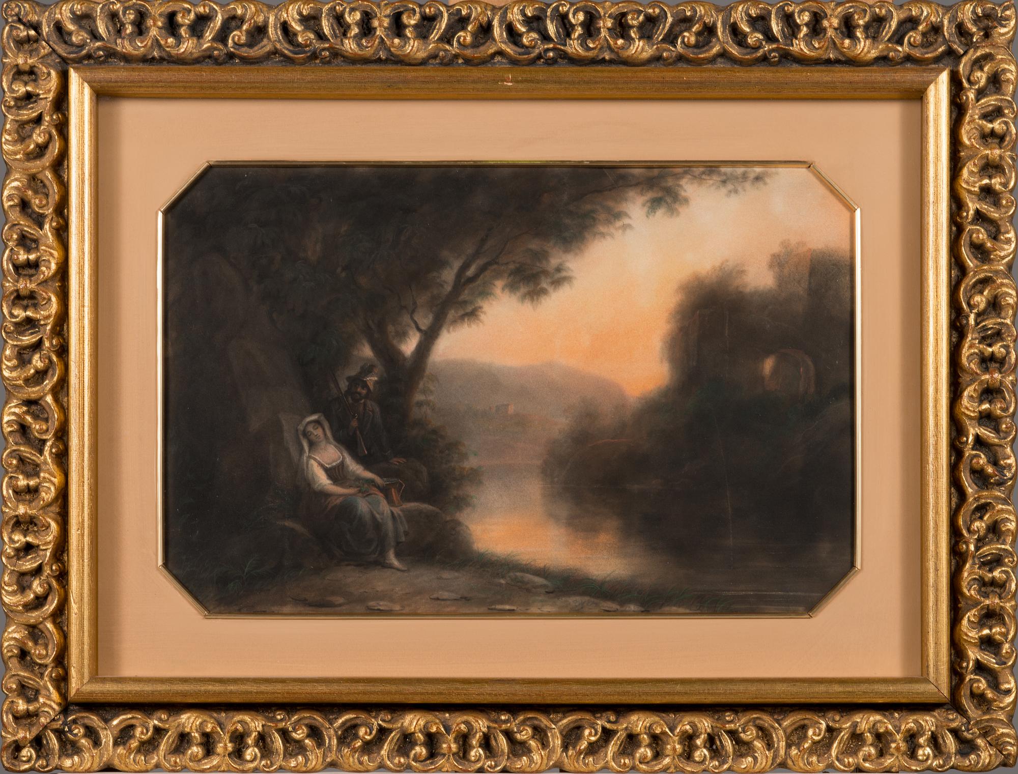 Robert Wilhelm Ekman, pastel, signed and dated 1864.