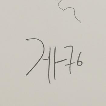 HORST JANSSEN, drawing signed and dated 76.