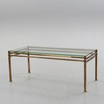 A brass side table, later part of the 20th century.