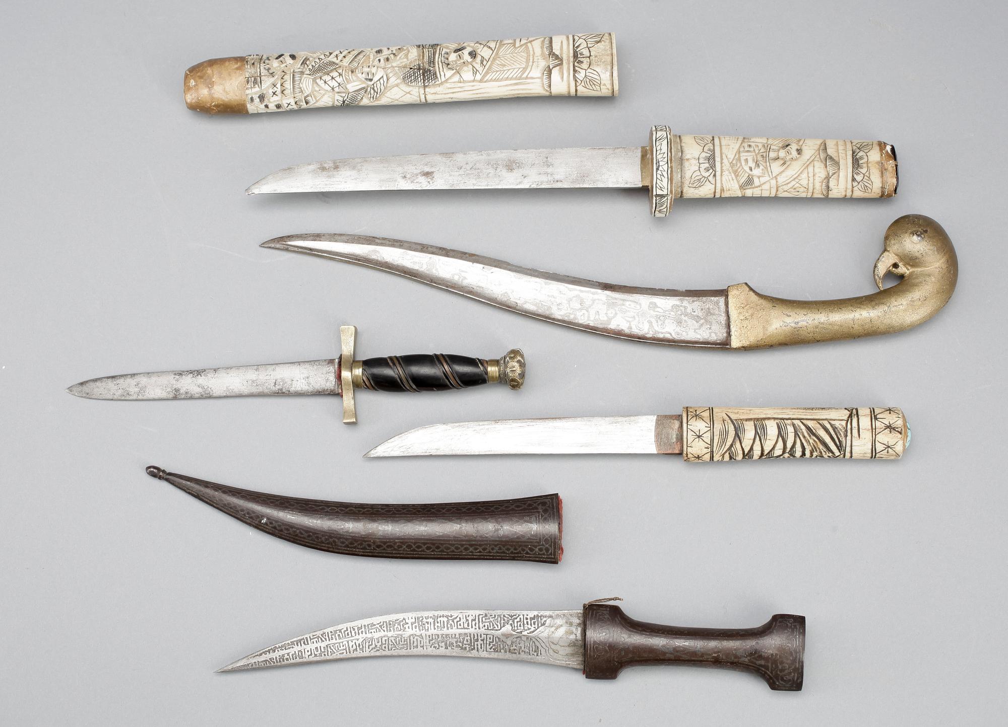 DOLKAR, 5st, orientaliska, 18/1900-tal.