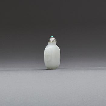 SNUSFLASKA, nefrit, Kina 1900-tal.