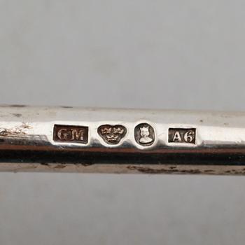 SOPPSLEV, silver, Gustaf Möllenborg, Stockholm 1879. Vikt ca 191 gram.