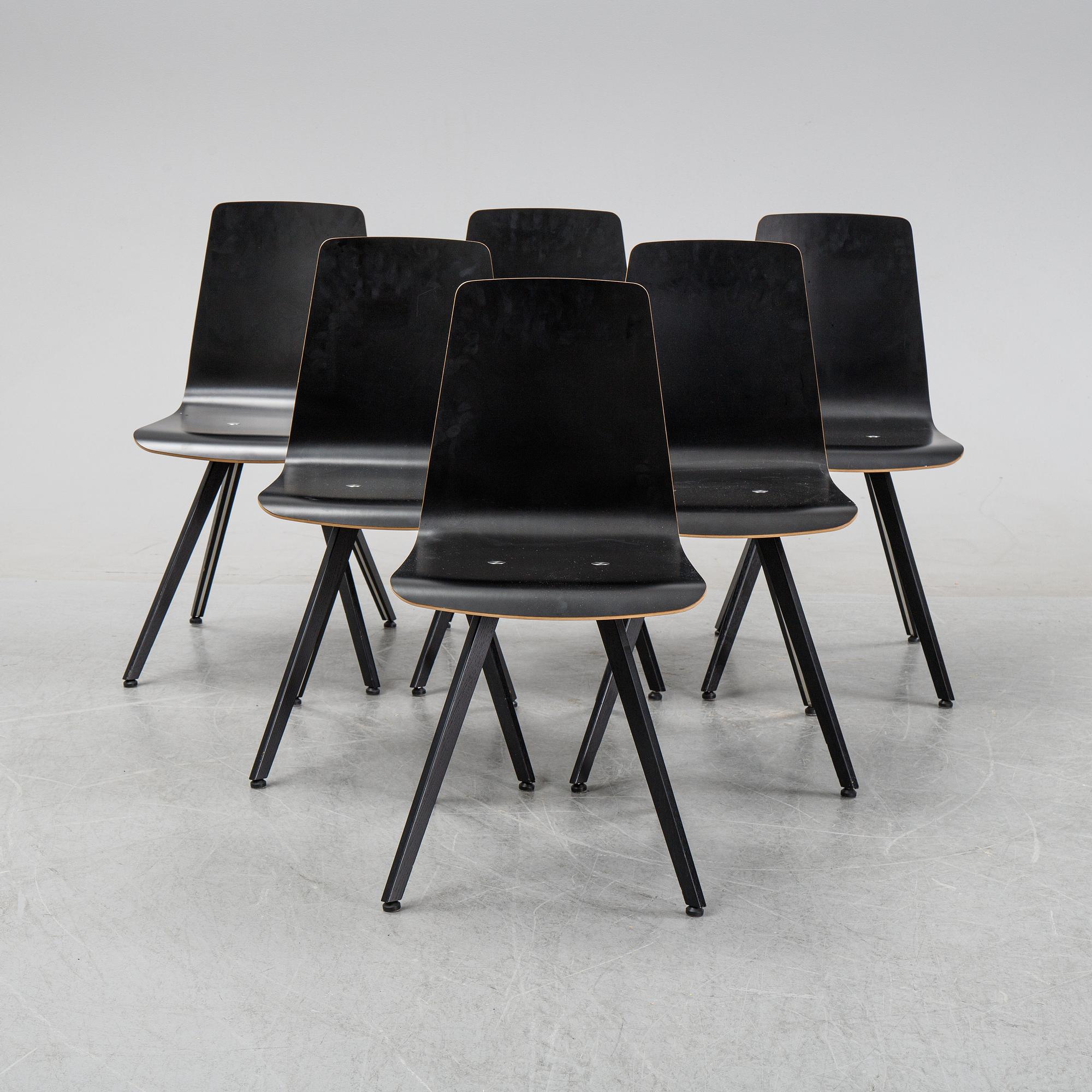 A set of six chairs by Henrik Lehm for Naver Collection.