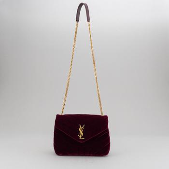 Yves Saint Laurent, a 'LouLou' velvet bag.