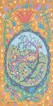 Uno Vallman, Composition with birds.