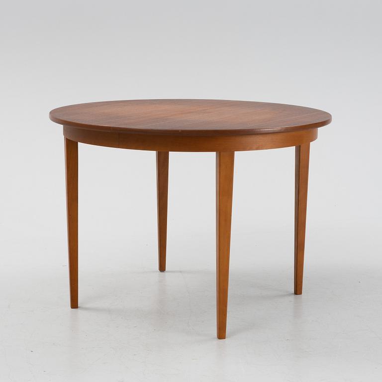 A mid 20th century teak veneer table.