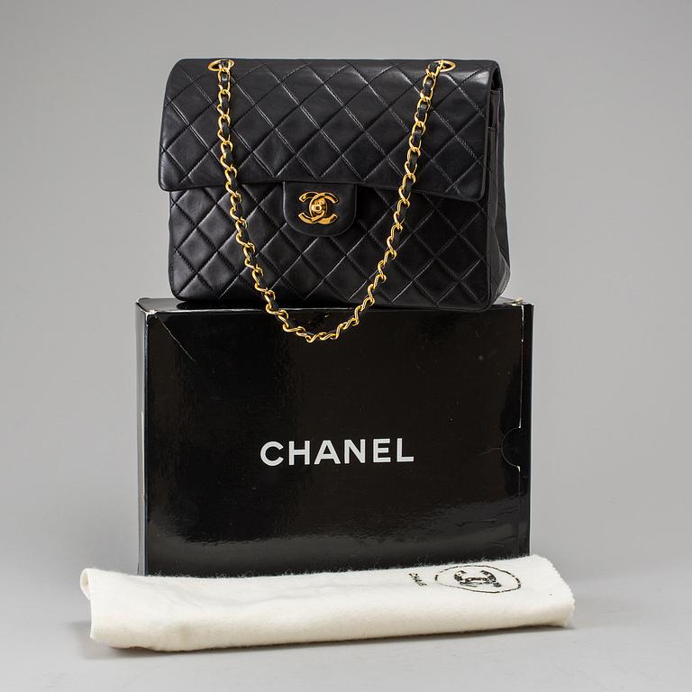 A "Double Flap bag" by Chanel.