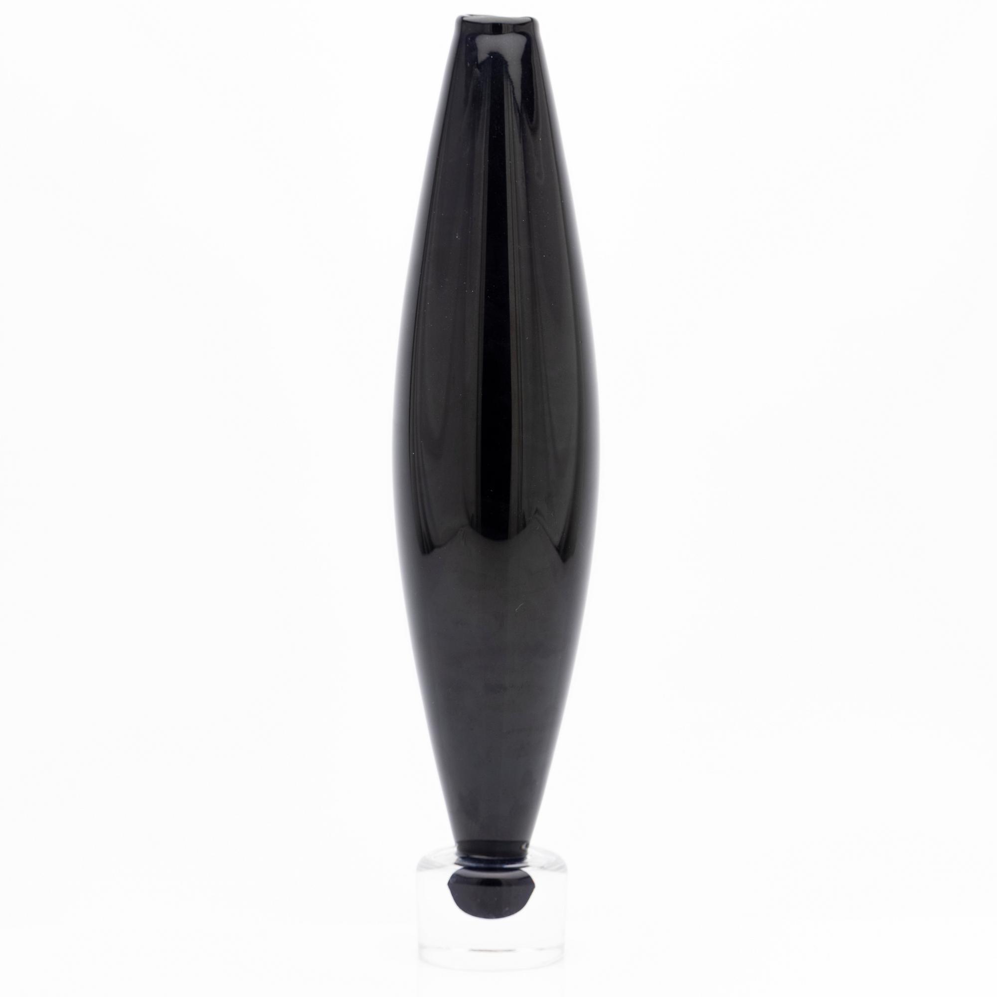 Matz Borgström, Vase, glass, for Orrefors, second half of the 20th century.
