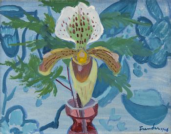 Helge Frender, Still Life with Orchid.