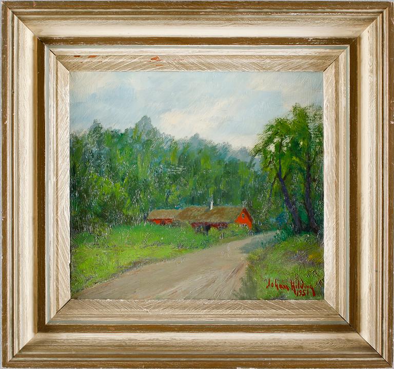 JOHAN HILDING HÄGLEBY, olja på duk, signerad och daterad 1951.