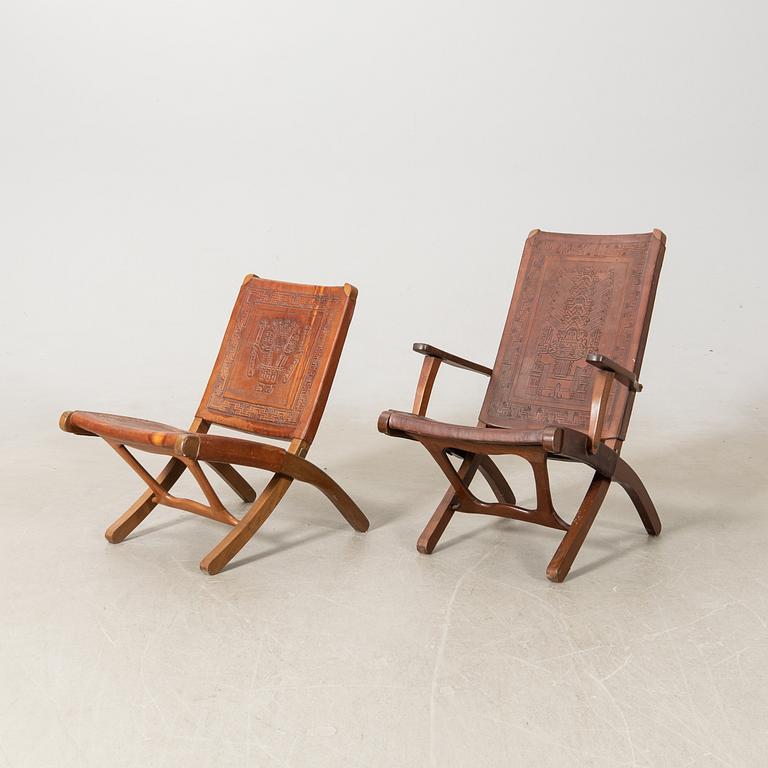 Angel Pazmino, Folding chairs 2 pcs, second half of the 20th century.