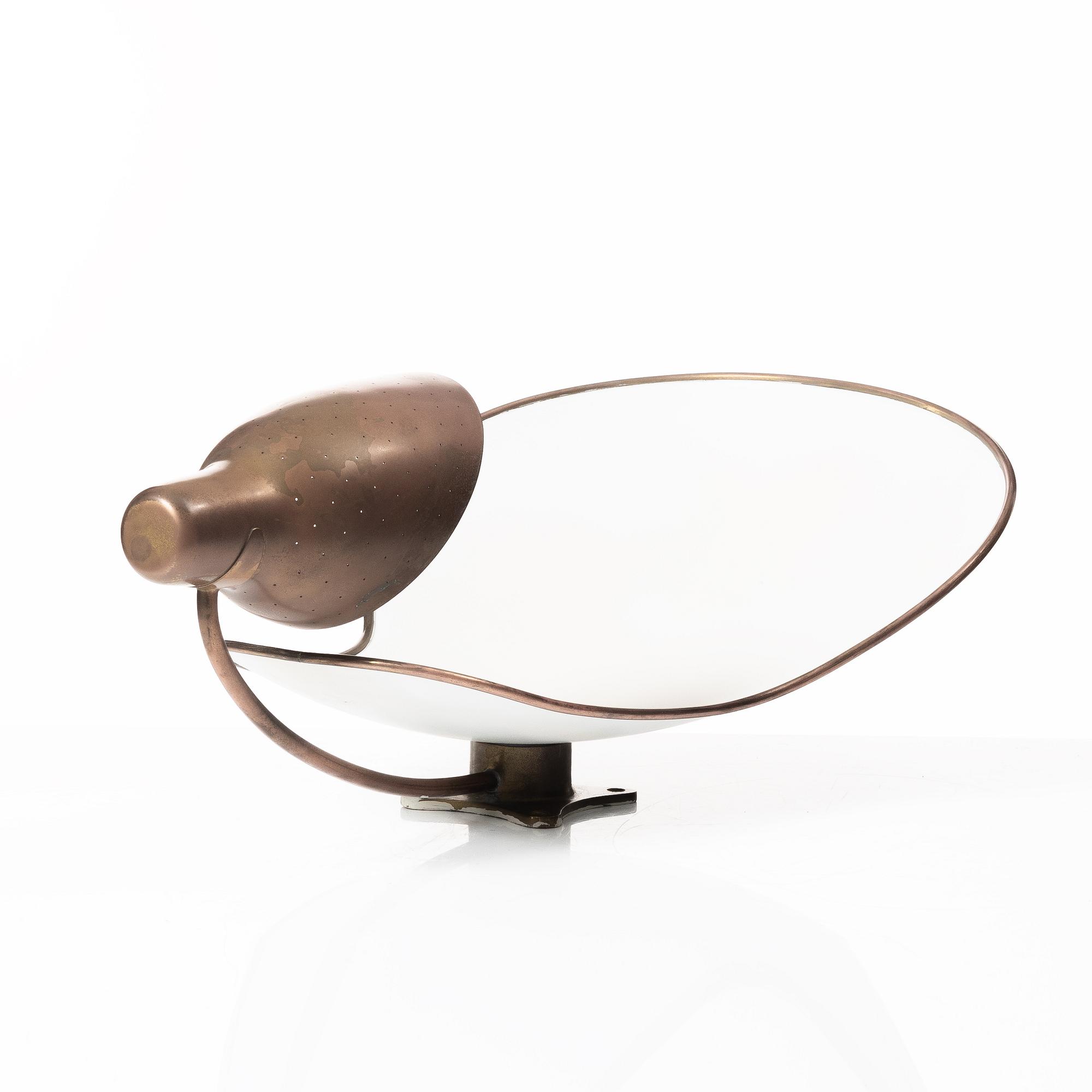 Carl-Axel Acking, wall lamp, model "5017", Bröderna Malmströms Metallvarufabrik, Malmö, 1940s.