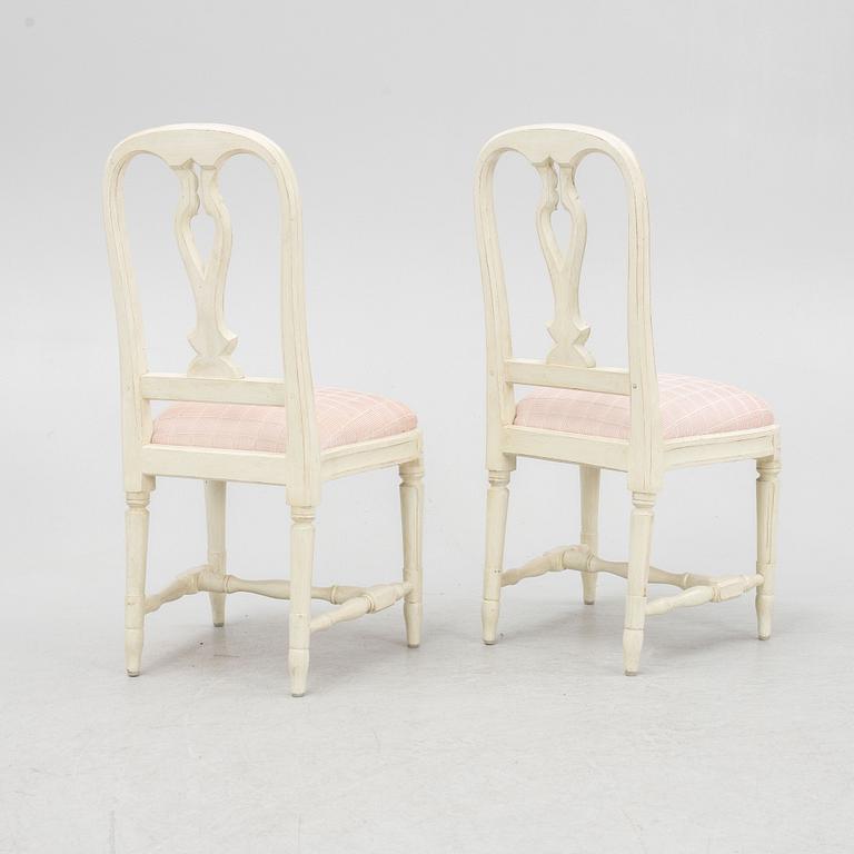 A set of eight chairs, "Hallunda", IKEA's 18th-century series, 1990s.