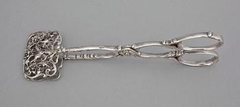 MOCCASERVISDELAR, 10 delar, silver, bla Ceson, Göteborg, 1964. Tot vikt 379 g.