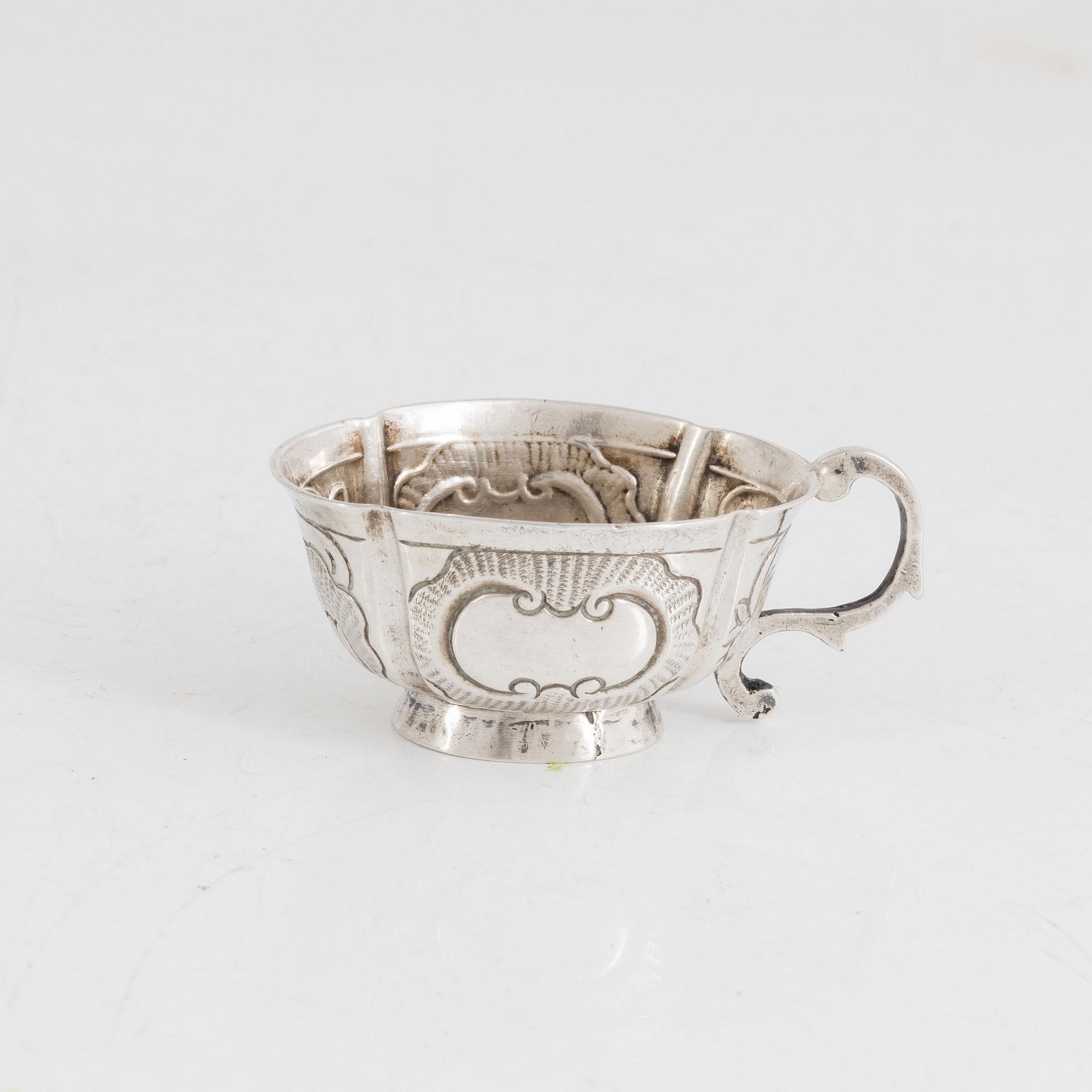 Charka, silver, Ryssland, möjligen av mästare Grigorij Iwanow Serebrjanikow (verksam 1745-1768), Moskva.