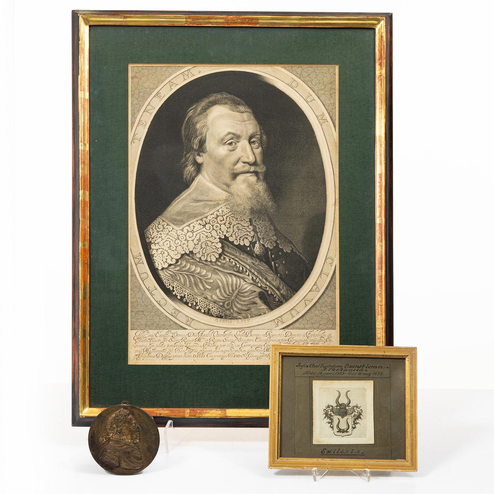 A set of three memorabilia of the Swedish baroque period, 17th/19th century.