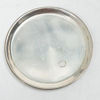 Eight coasters, silver 900, 20th century.