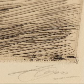 ANDERS ZORN, etching, 1913, signed in pencil.
