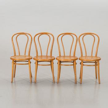 STOLAR, 4 st, 1900-talets andra hälft. Thonet-stil.