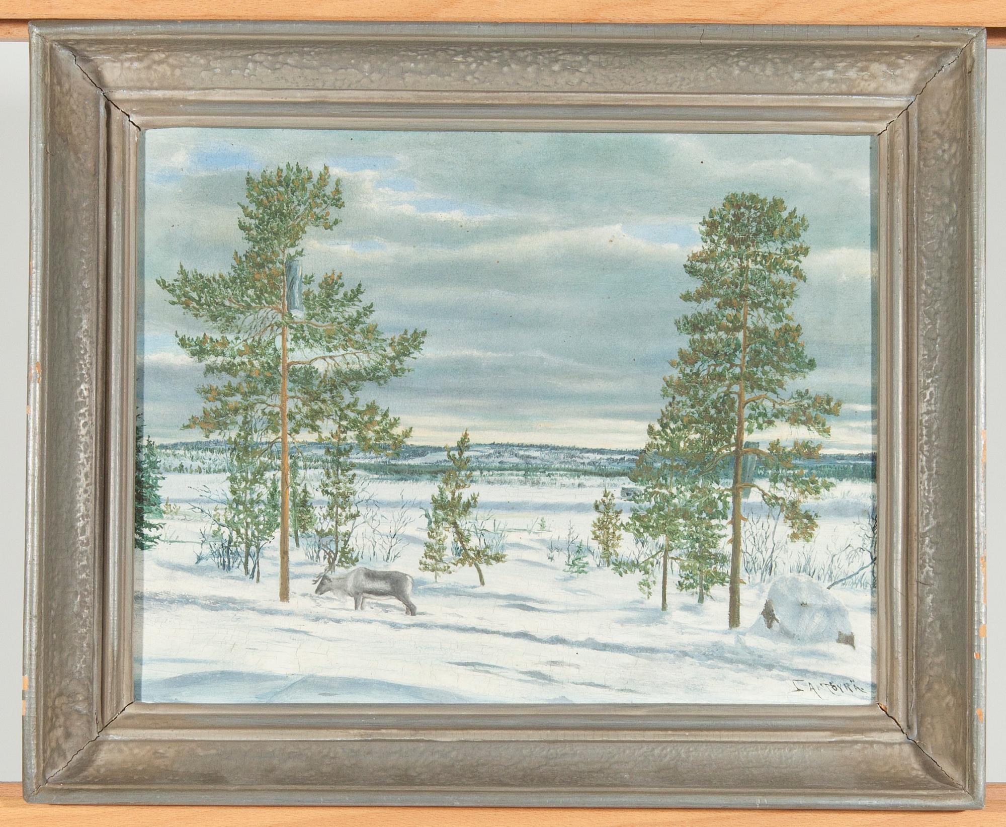 SELIM ALFRED TÖYRÄ, olja på duk, signerad.