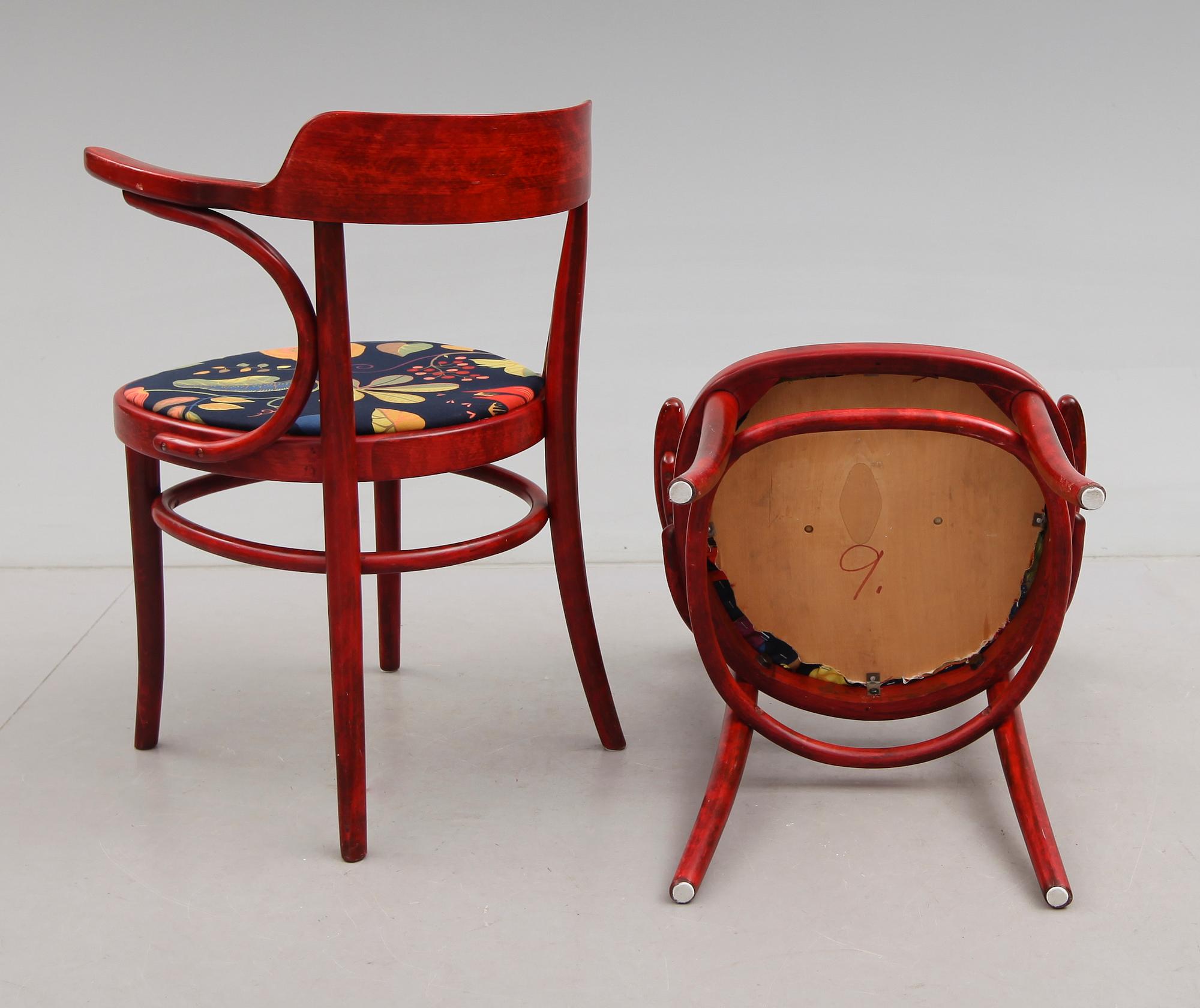 KARMSTOLAR, 4 st."Cattelin" Axell Kandell för Gemla, 1900-talets andra hälft.