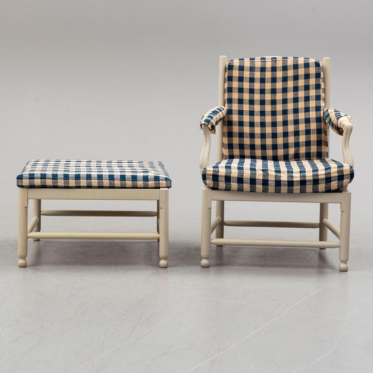 A pair of 'Medevi brunn' easy chairs by IKEA, late 20th century.