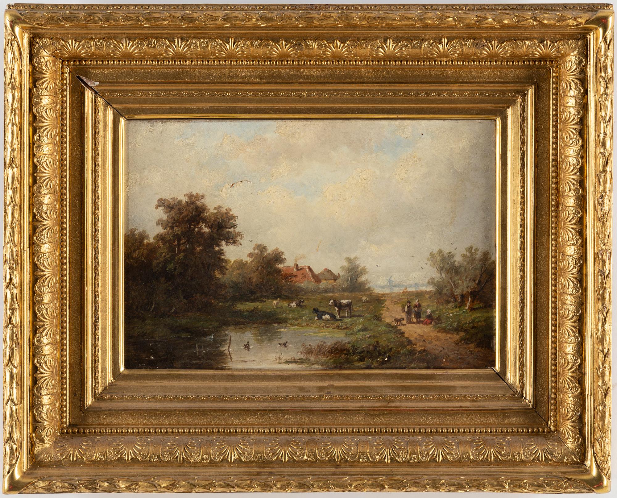 ANTHONIE JACOBUS VAN WIJNGAERDT, oil on canvas, signed.