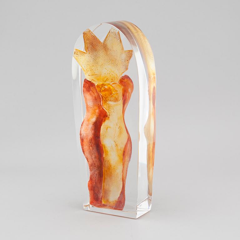 A unique signed glass sculpture by Erika Höglund for Målerås.