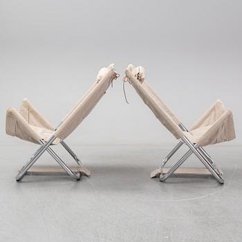 BÖRGE LINDAU & BO LINDEKRANTZ, a pair of 1970's 'X 75-4' armchairs, Lammhults.