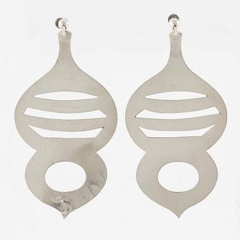 Birger Haglund, earrings, silver.