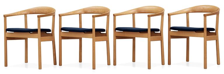 A set of four Carl-Axel Acking armchairs, "Tokyo" , probably by Nordiska Kompaniet ca 1960.