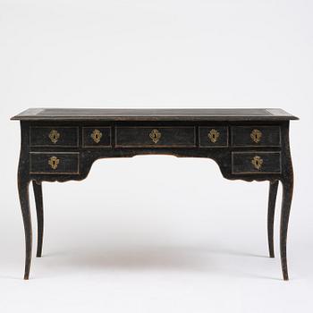 A Swedish rococo desk by L. Bolin (master in Stockholm 1759-1801).