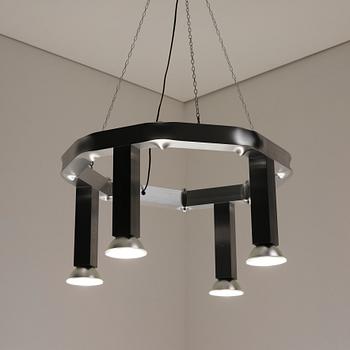 David Taylor, ljuskrona, unik, ”Aluminium Chandelier”, Studio Mellösaverken, Sverige, 2025.