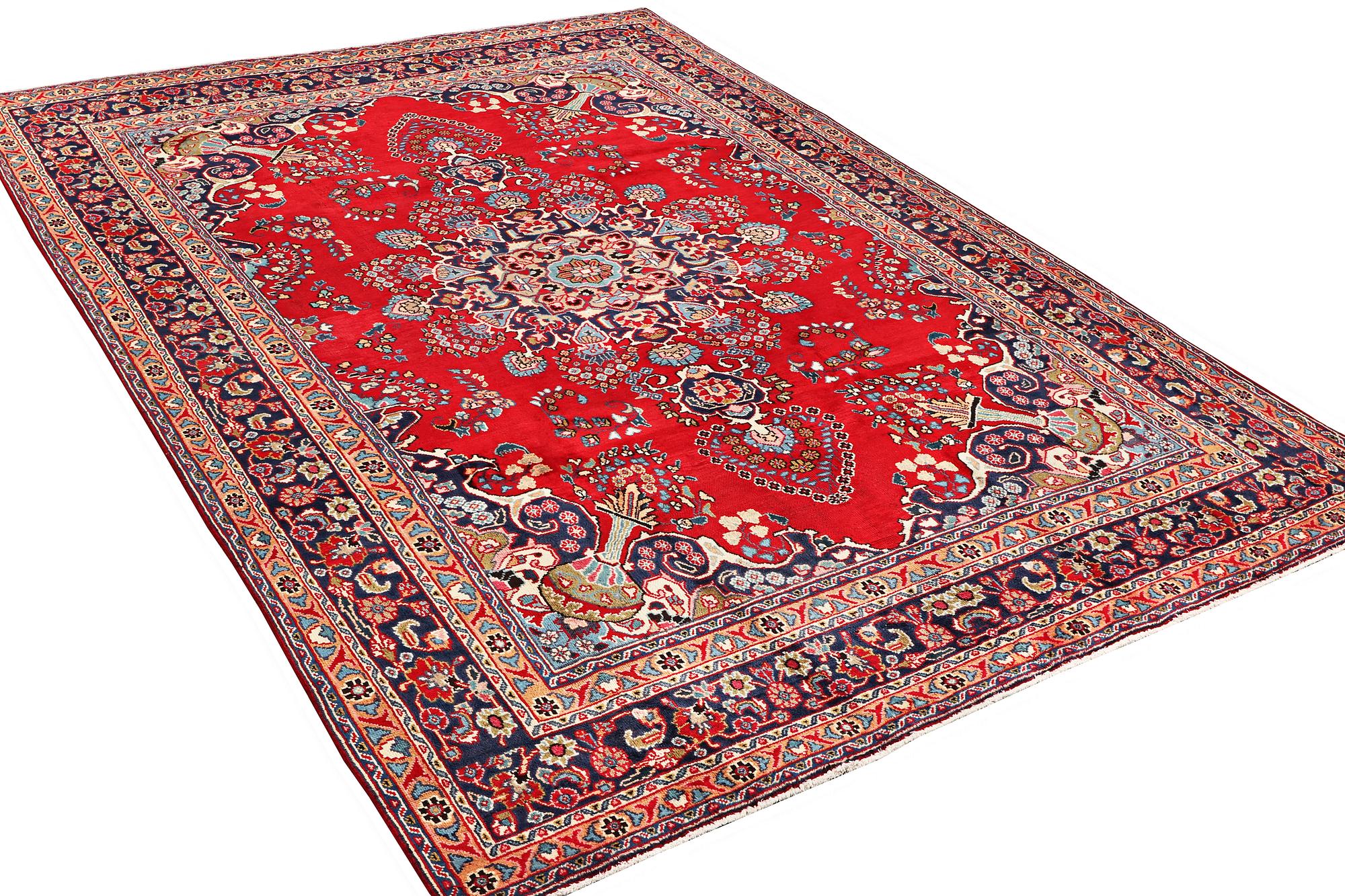A carpet, Tabriz, ca. 338 x 243 cm.